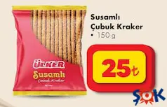 ÜLKER SUSAMLI ÇUBUK KRAKER 150 G fiyat ve kampanya bilgisi